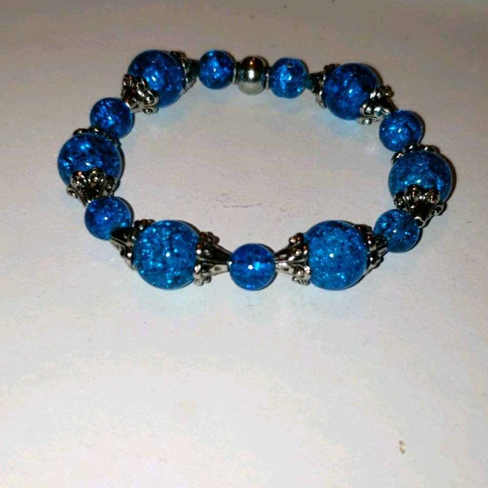 NWOT! Light Blue Glass Bracelet